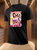 Pink Sports Car Graphic Tshirt - Breathable Lightweight P...