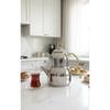 Induction Based Mini Size Steel Gold Handle Teapot Set