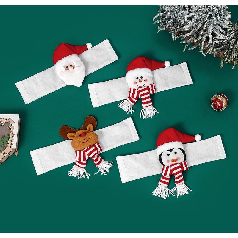 Christmas Cartoon Curtain Buckle Santa Claus Snowman Elk Christmas Curtain Accessories Home Hotel New Year Christmas Decoration