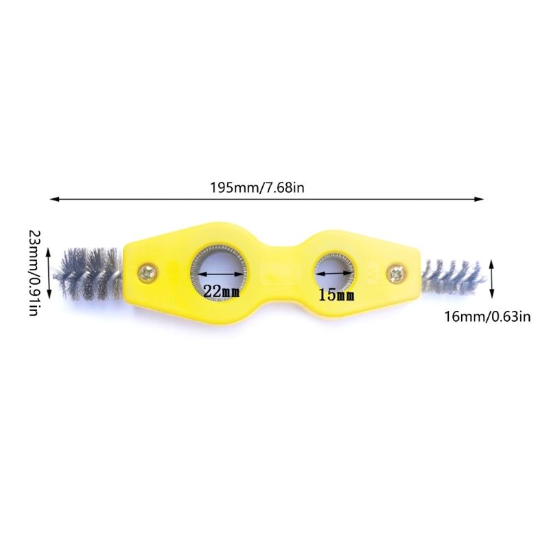 Convenient Pipe Deburring Brushes Perfect for Deburring 15mm/22mm Pipe Plumbing Wire Brush Professional Use