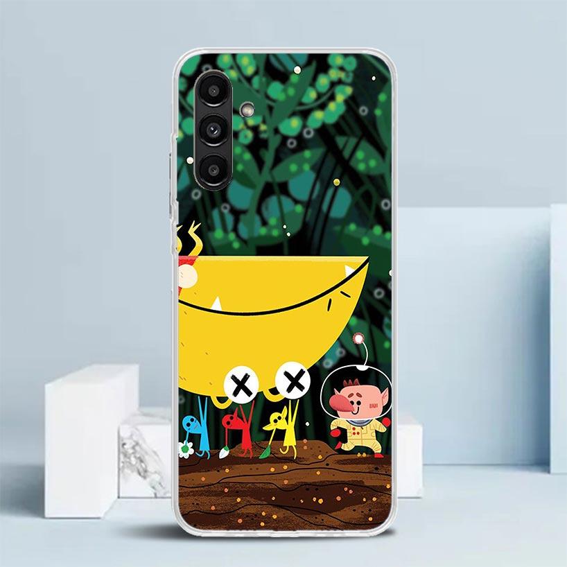 Spiel P-PikminS 4 Hülle für Samsung Galaxy A17 A37 A57 A16 A26 A36 A56 A15 A14 A55 Handyhülle A13 A53 A25 A35 A24 A34 A23 A33 Gal