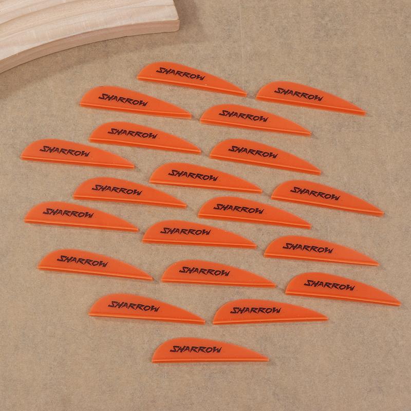 20Pcs 3In Archery Arrow Feather Plastic Feather Rubber Vanes Fletching For Diy Archery Hunting Targeting Arrow Shaft Accessories
