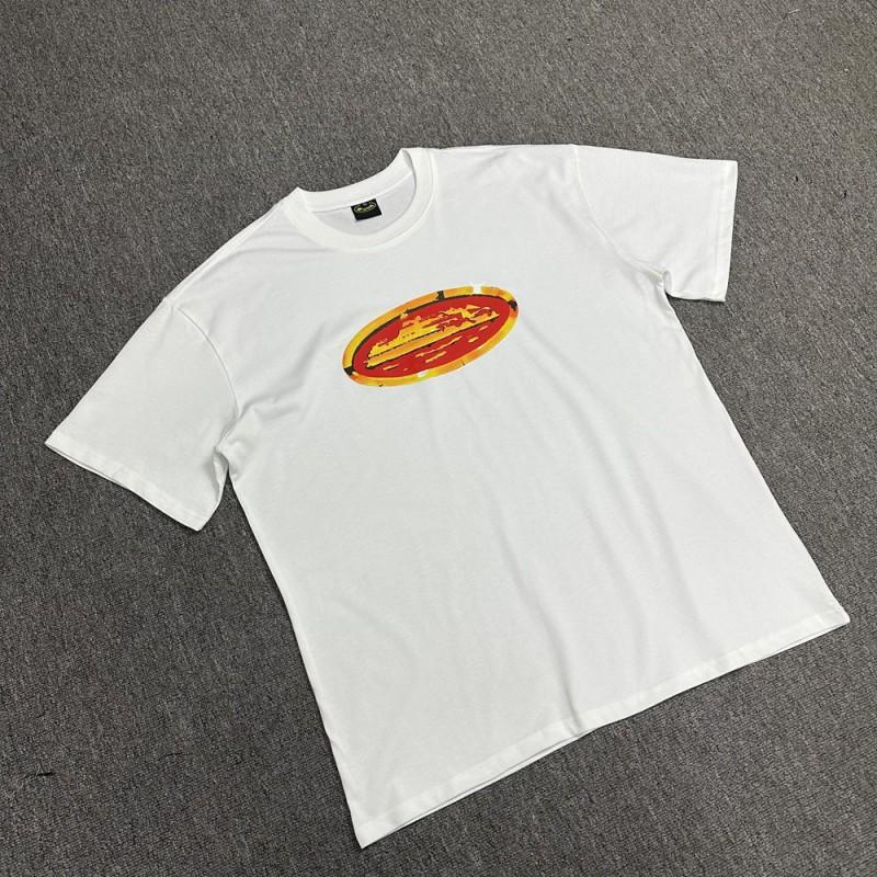 Unisex Streetwear Oversized Cotton Tee With Geometric Print Loose Fit Short Sleeve T-Shirt Men Women