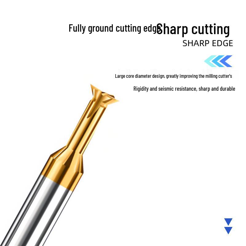 55HRC Tungsten Steel Dovetail Carbide End Mill Slotting CNC Tool