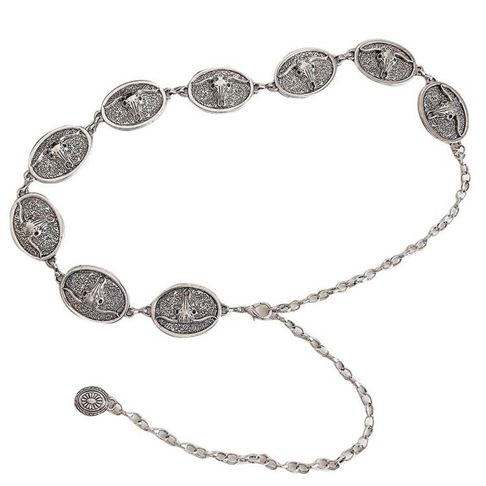 Flower Bohemian Style Waistband Jeans Decor Ethnic Style Belt Metal Waist Chain  Beach Accessories