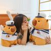 Cartoon Navy Sailor Capybara Doll Capybara Shape Animals Plush Toy  Toy Gift
