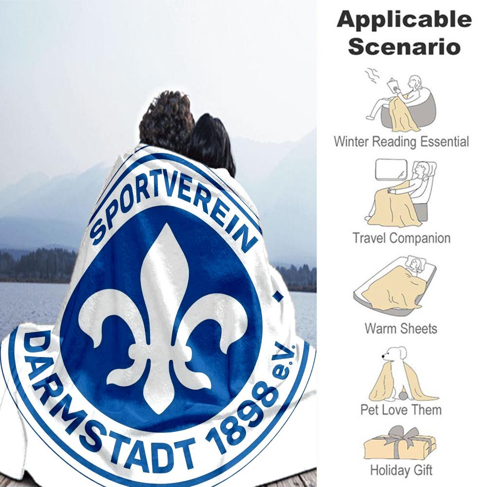Sv Darmstadt Blanket, High quality Comfortable for All Seasons, Home Decor, Warmth and Comfort