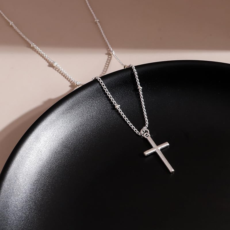 Necklace for Surgical Stainless Perfect as a Comes with Gift Box [Tasiso] Women, Hypoallergenic, Steel, Cross, Crucifix, Pendant, Gold, Silver, Thin,