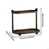 2 Tiers Countertop Organizer Cosmetics Storage Display Rack,Vanity Tray,Makeup for Dresser