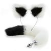 Sm Erotic Fox Tail Anal Plug Metal Vestibule Plug Adult Toy Artificial Tail Set Fox Role Play