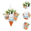 Easter Bunny Ears Butt Wreath Hanging Ornament for Front Door Home Decor Spring Decoration