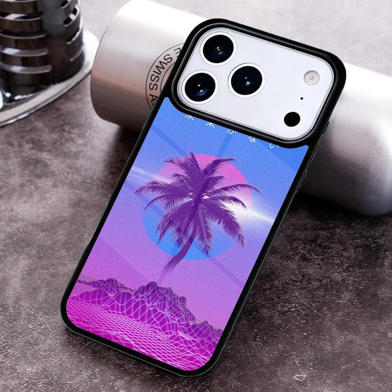 Vaporwave Aesthetic Art Phone Case For iPhone 17,16e,15,14,13,12,11,Mini,Pro,MAX Soft Silicone Cover