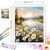 CHENISTORY Coloring By Numbers Flower Frame Painting By Numbers Landscape On Canvas DIY Home Decoration DIY Gift
