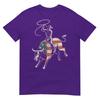 American Rodeo Bull Rider Usa Flag Patriotic Western Cowboy TShirt