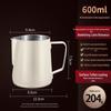 304 Stainless Steel Milk Frothing Pitcher with Spout - Thickened for Professional Latte Art
