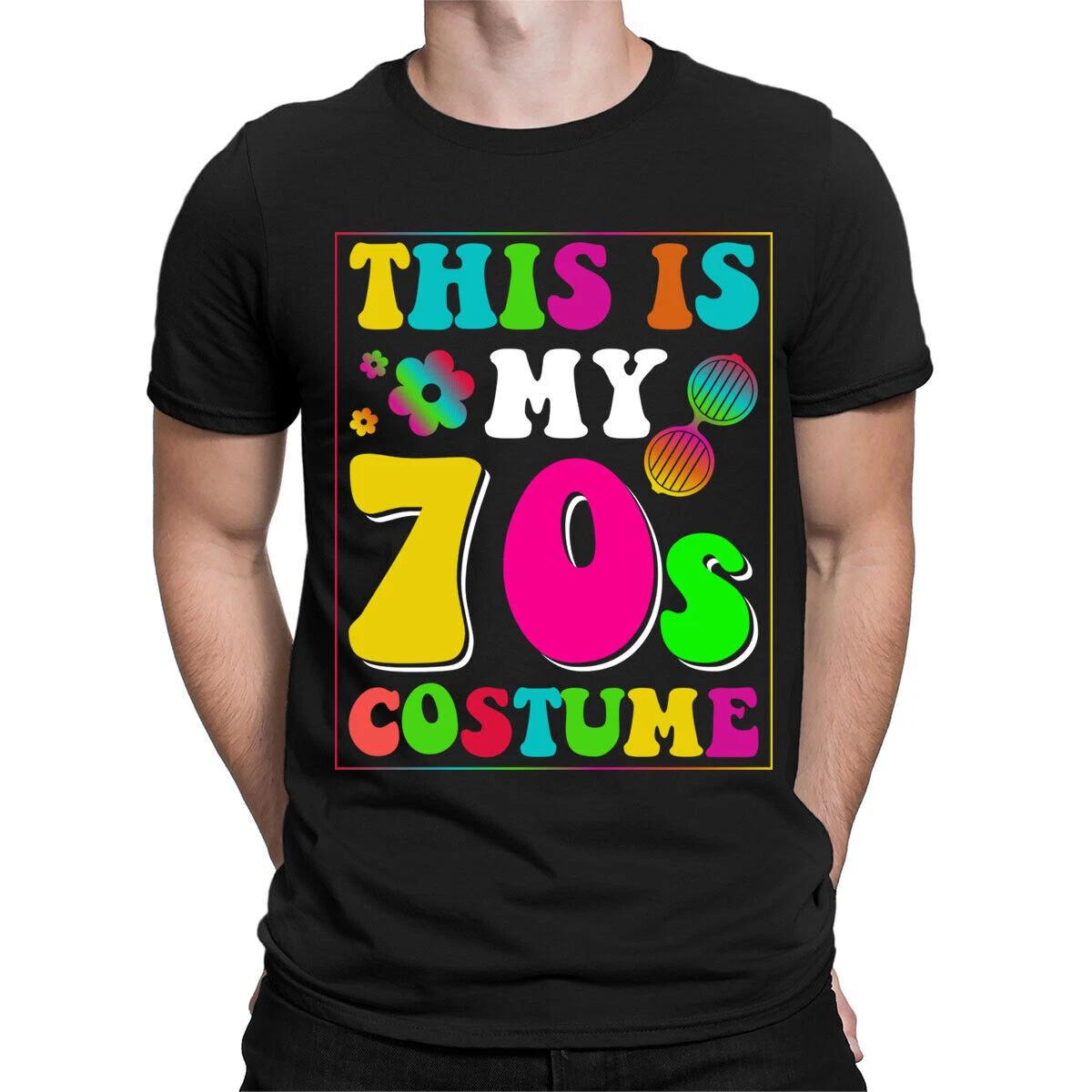 This Is My 70s Costume Party Style Retro Vintage Mens Womens T-Shirts Top #6NE L