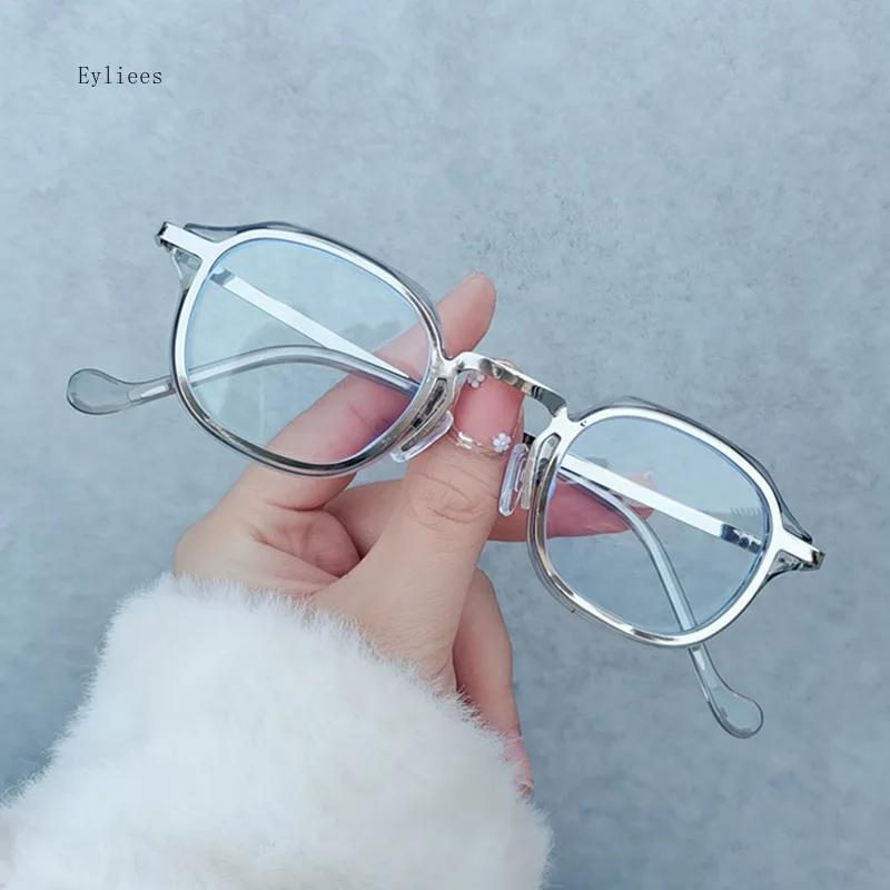 Blue Light Blocking Computer Glasses Men  Metal Round Frame Myopia Prescription Glasses Women Vintage Optical Nearsighted Ey