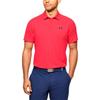 Under Armour Polo Shirts Men's Red Polo Collar Moderate Straight Fit 1350035-628