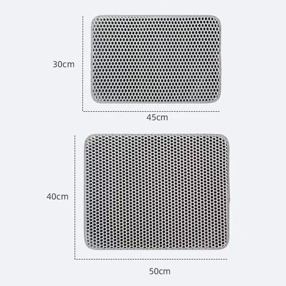 Gift Double Layer Cat Litter Mat Non-Slip Waterproof Pet Toilet Pad Easy Clean Washable Sand Cat Pad Pet Toilet Area