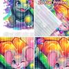 2D flat printing 2pcs Window Drapes Cute Turtle Mouse Friendship Digital Printed Polyester Drapes Holiday Decorations Perfect
