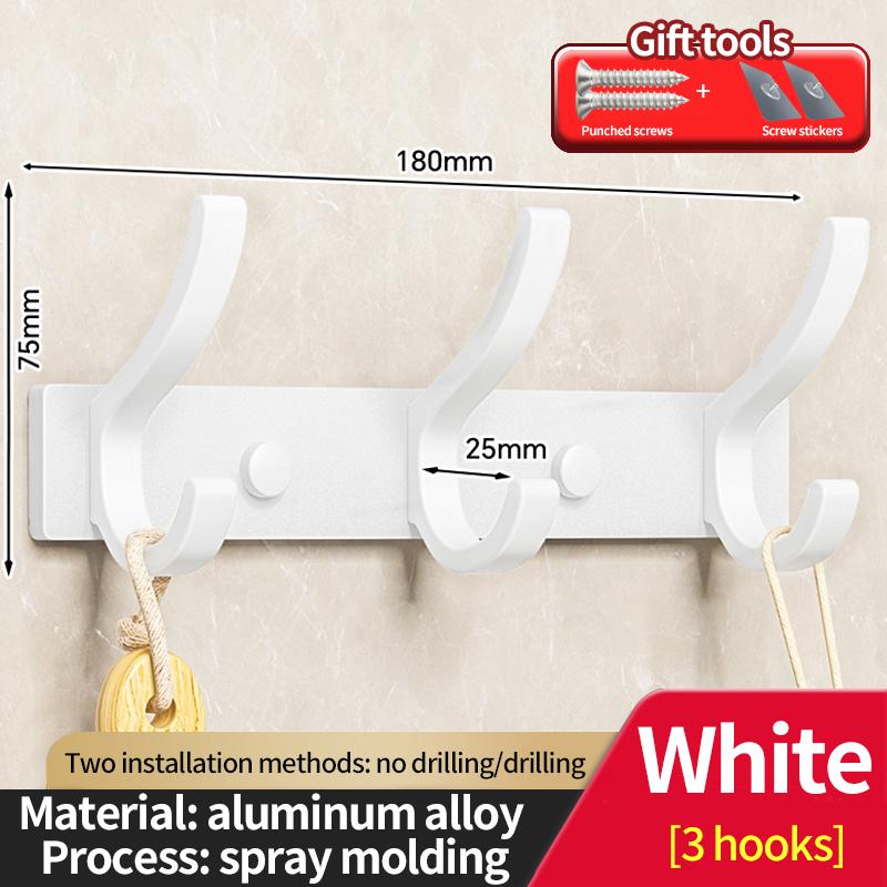 

без сверления Дверь за крючком Хранение Настенная вешалка для одежды Крючок для пальто Вешалка для ванной без перфорации Органайзер для спальни Комплект для хранения