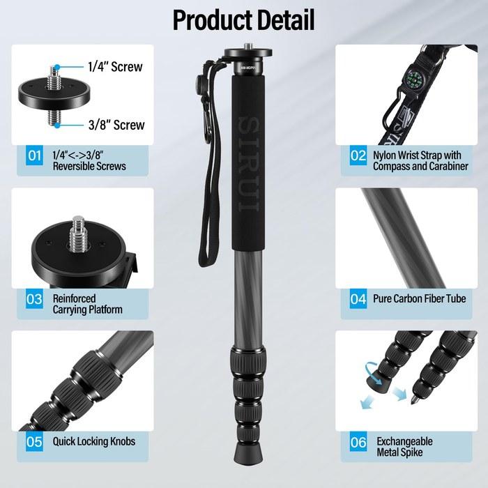 Sirui Tripod [AM-MDP01] 165CM Carbon Fiber