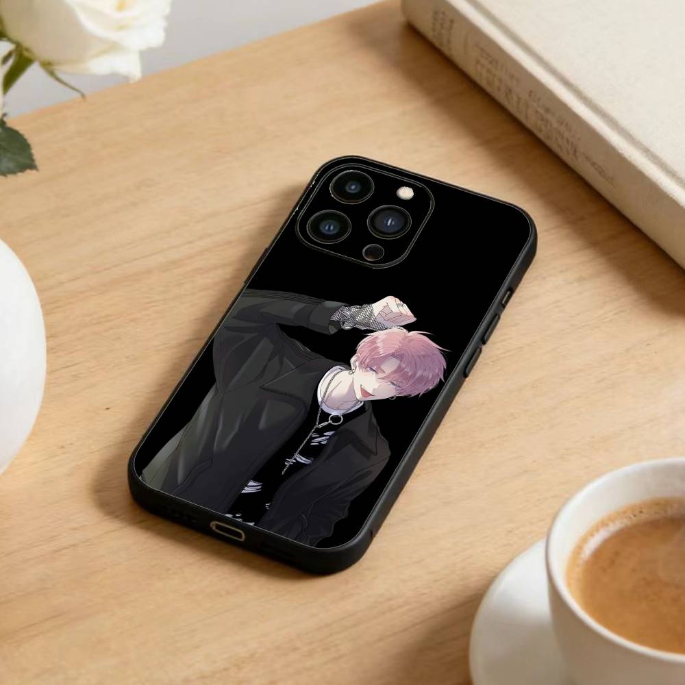 N-Tamon's B-Side Phone Case For iPhone 17 16 15 14 13 12 Max Plus Silicone Black Cover