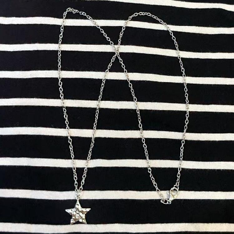 Chain Necklaces Alloy Material Star Pendant Neck Jewelry Birthday Gift for Girls