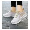 Women's Shoes 2024 Spring Casual Soft Sole Sports Shoes, Breathable Flying Mesh Shoes, Large-sized Running Shoes