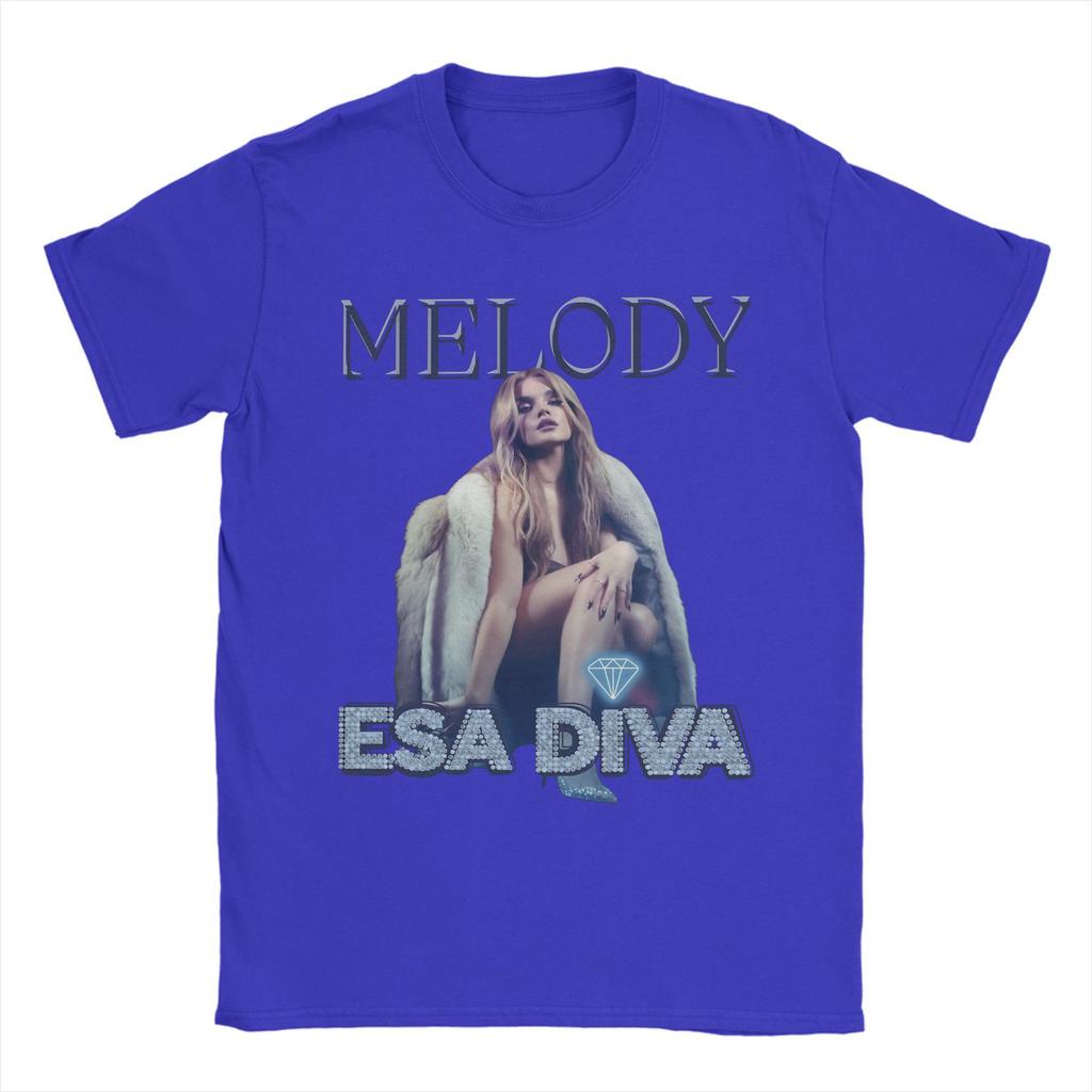 Melody That Diva Eurovisions 2025 Merch Men Women T Shirt 100% Cotton Tee Graphic Printed  Tops T-shirt