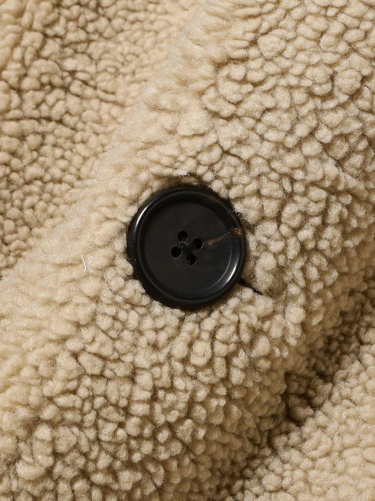 Ray Beams Women's Gymphlex Boa Collarless Coat, Oyster White, Size 12 (Web Exclusive)