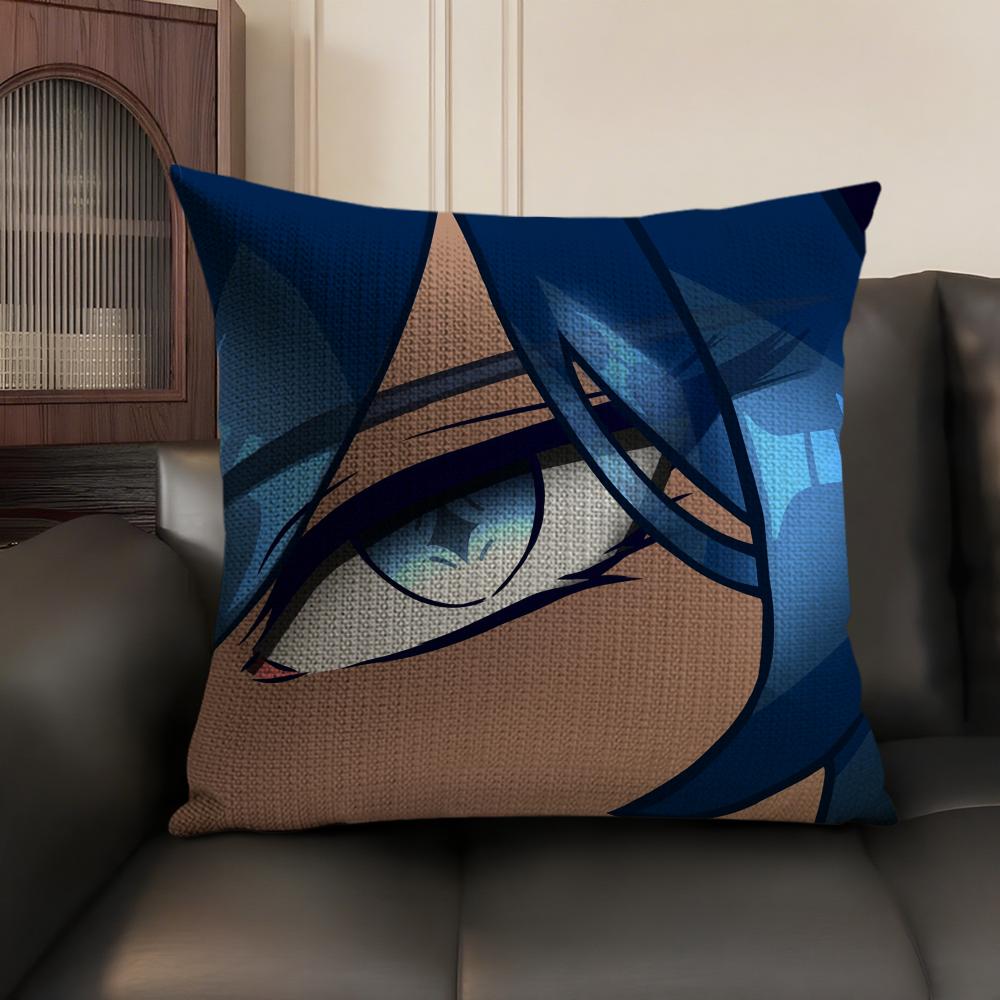 Kaeya Cute Cute Genshin Impact Cushion Cover Natural Linen Organic Fabric DoubleSided Printing Sofa Home Decor Gift Pillow Case