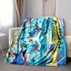 1Pc Ocean Life Adventure Blanket Soft And Comfortable Casual Warm Camping Travel Christmas Halloween Xmas Gift M928245