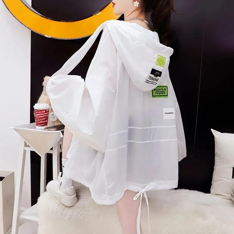 Damen Kurze Jacke Sommer Koreanische Version Mit Kapuze Damen Sonnenschutzkleidung Mode Fauler Stil Dünner Stil Damen Oberbekleidung