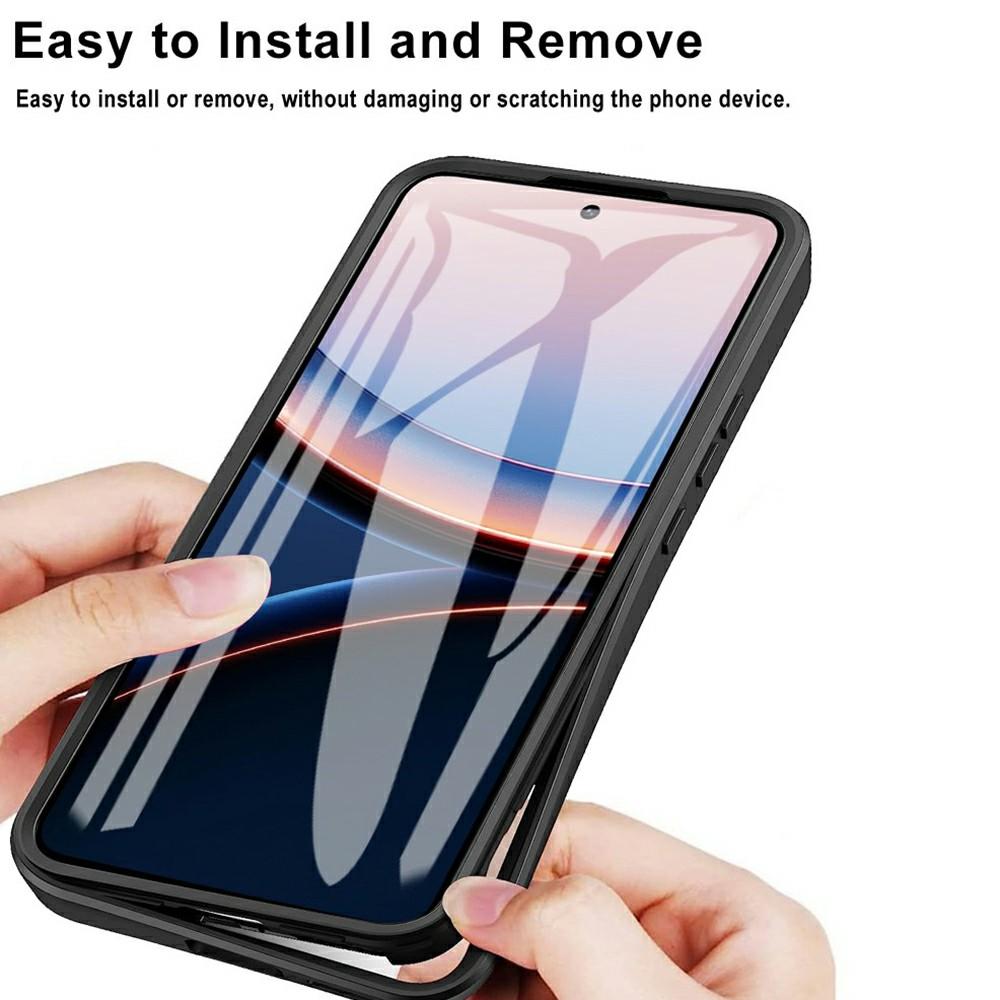 For Xiaomi Poco F7 Ultra 5G/Redmi K80 Pro 5G Case Acrylic+TPU Clear Phone Cover with PET Screen Film