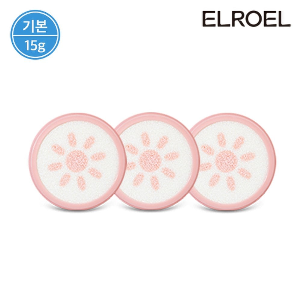 

Eloel Peach Pink Tone Up Pangpang Sun Cushion 15g Refill x 3