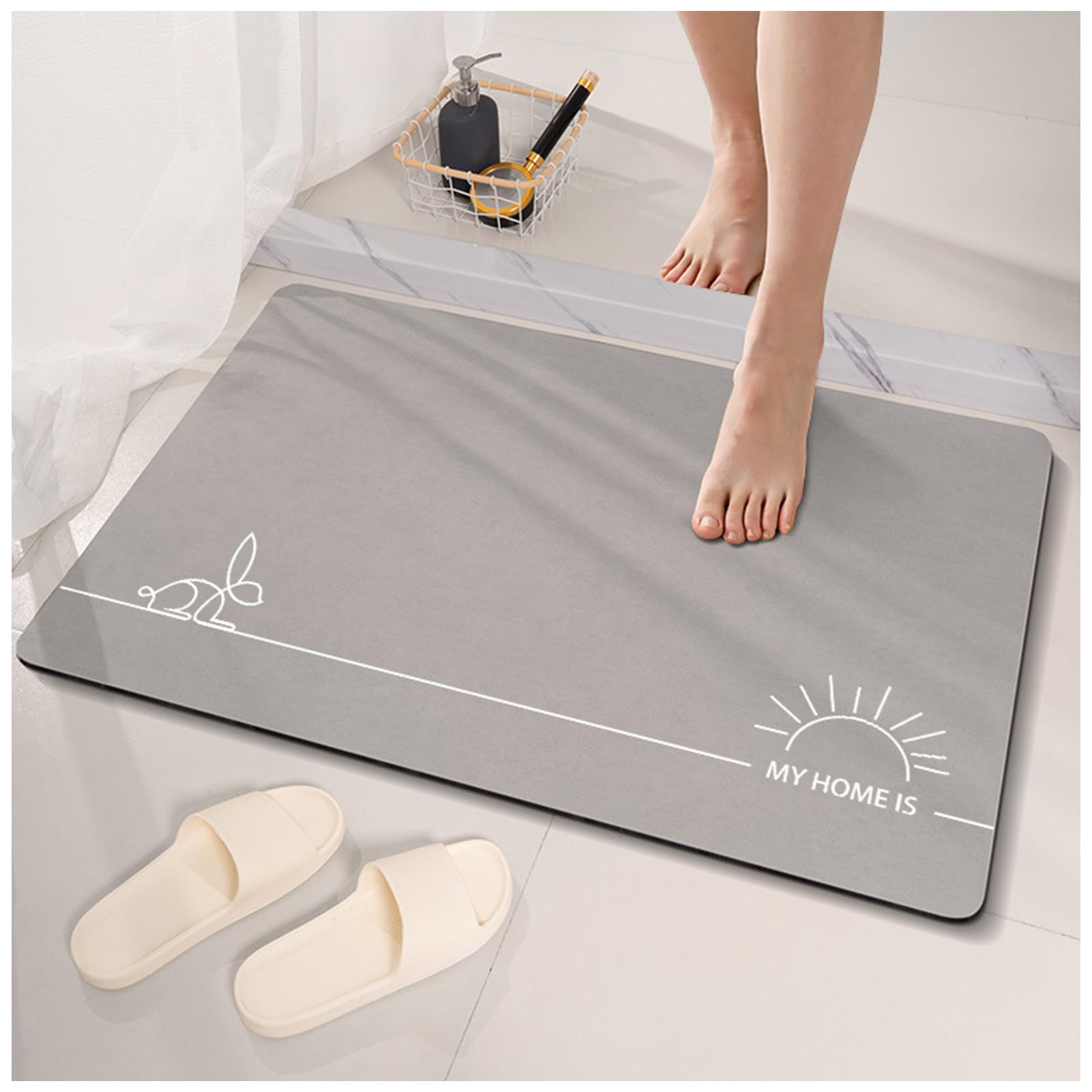 

Диатомовая земля для ванной, ванной, вытирания ног, быстро впитывающая, коврик для ванной из диатомовой земли, протестированный, коврик, коврик, сушка, впитывающий, моющийся, нескользящий,