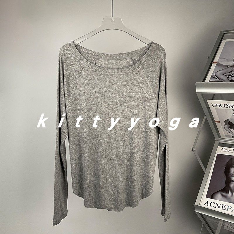 Modal Sexy Lazy Flab Hiding Casual Yoga Blouse