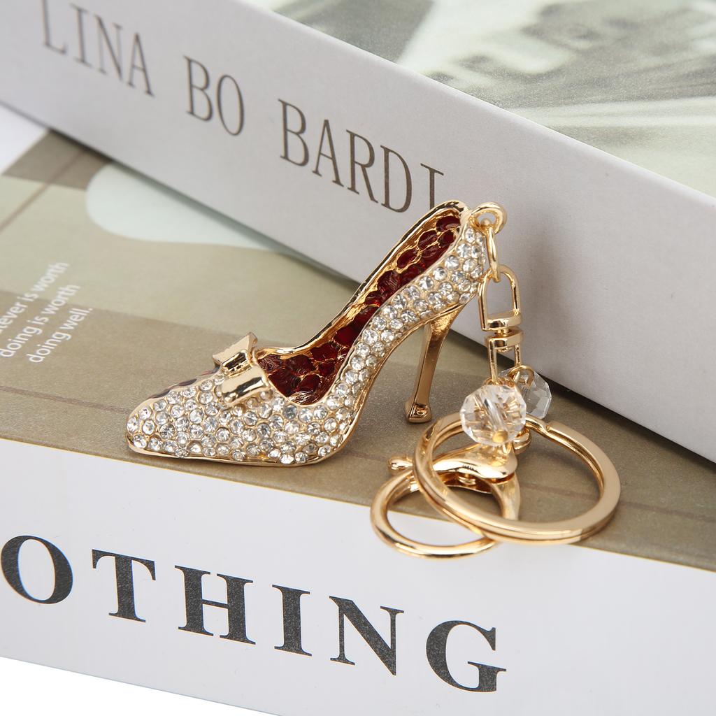 Key Chains Women High Heels Shape Compact Elegant   Pendant for Handbag Decoration