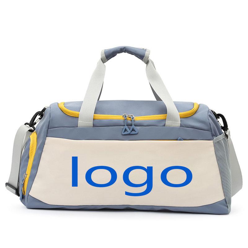 Sporty Travel Handbag with Wet/Dry Separation, Fitness & Swimming Bag, Crossbody Luggage with Shoe Compartment, Custom Logo Option