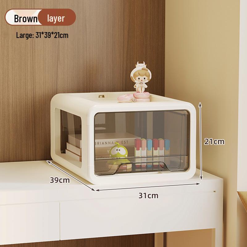 Multi-layer Plastic Drawer Snack Storage Cabinet for Living Room or Bedside