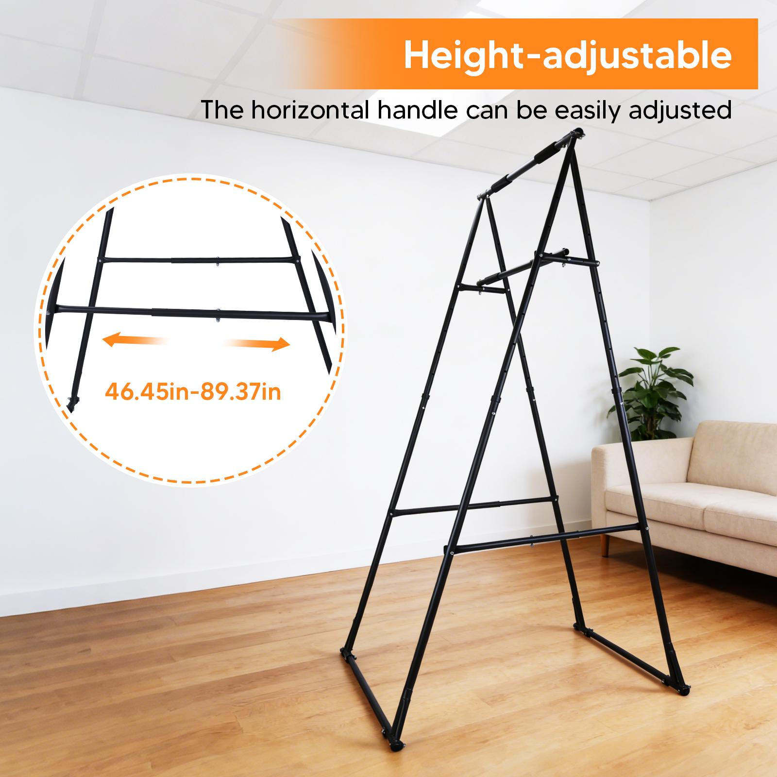 Foldable Free Standing Pull Up Bar Stand Adjustable Gymnastics Equipment for Home Gym Strength Training United States