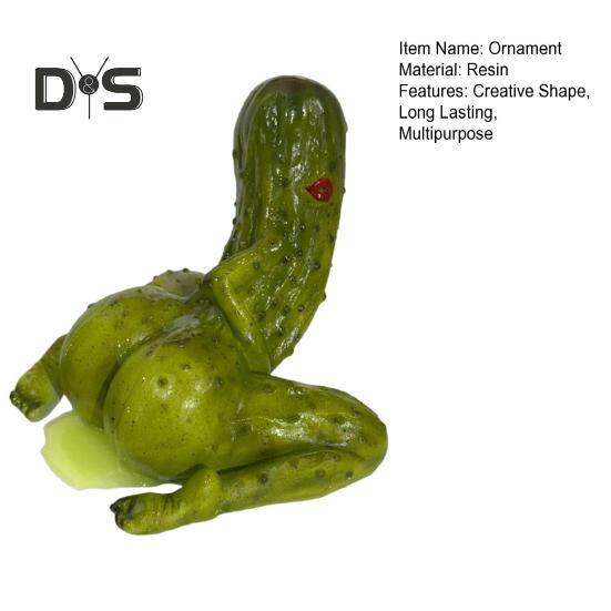 Kimchi Figurine Ornament Compact Design Lightweight Universal Handmade Resin Funny Penis Pickle Desk Decor