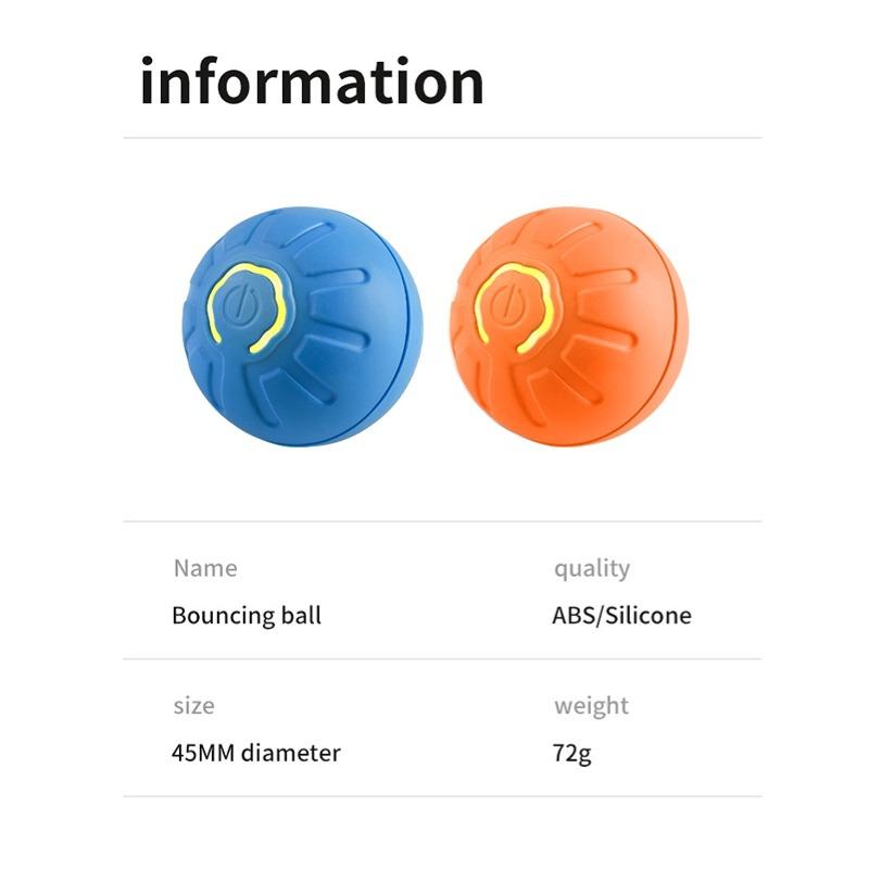 Smart Dog Toy Ball Automatic Rolling Ball Electronic Interactive Pet Toy Cat Balls Training USB for Puppy Birthday Gift Kitten Product