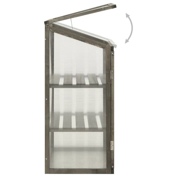 VidaXL Serre 60x45x100 cm Bois de sapin 314849