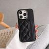 New Solid Color Leather Wallet Twin Card Slot Phone Case For iPhone 16 Pro Max E 14 11 12 13 15 Pro Max Mini Bumper Back Cover