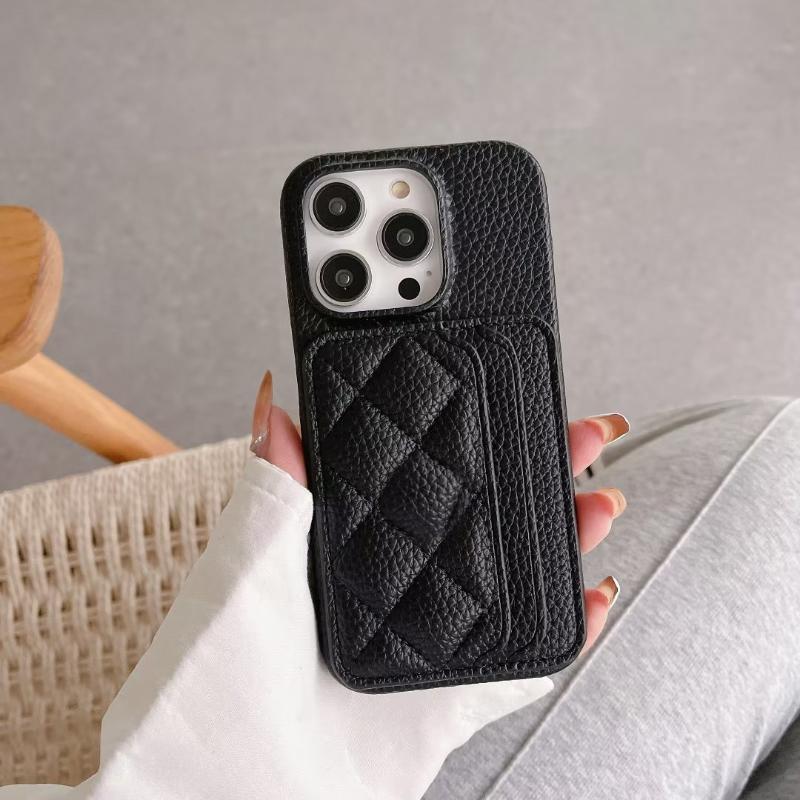 New Solid Color Leather Wallet Twin Card Slot Phone Case For iPhone 16 Pro Max E 14 11 12 13 15 Pro Max Mini Bumper Back Cover