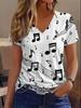 Women's Summer V-Neck Short Sleeve T-Shirt