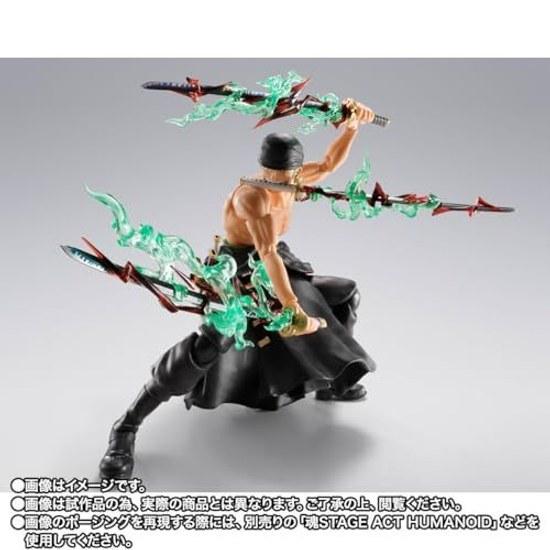 TAMASHII NATIONS One Piece - S.H.Figuarts Roronoa Zoro King Hell Approximately 150mm PVC ABS Painted Movable Figure