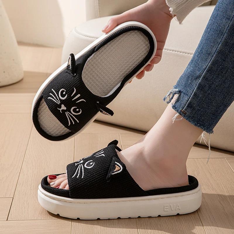 Fashion Casual Platform Slippers Women Home Spring Summer Cute Cartoon Designer Shoes Girls Fashion Indoor Outdoor Footwear Lightweight